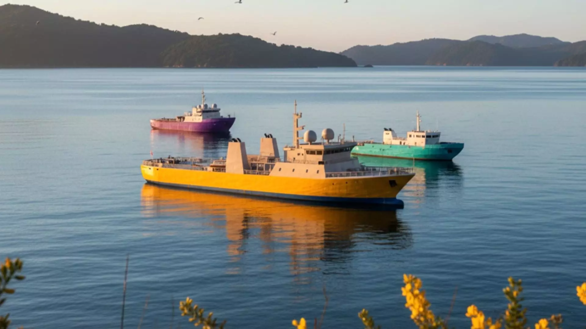 Ships Pack 3 In 1 - Low Poly Marine Supply - Ship Pack Low-poly 3D model_10