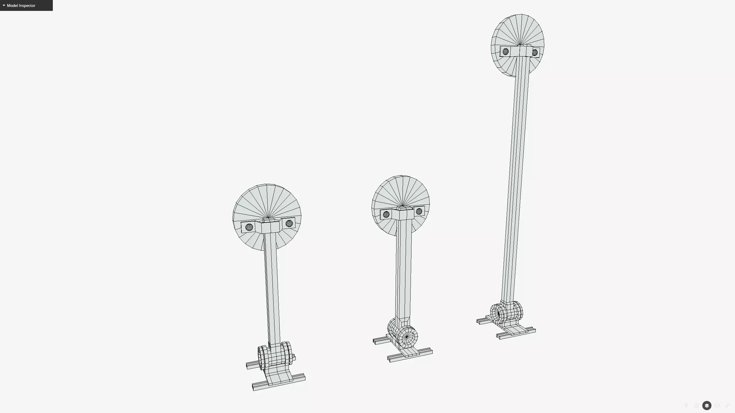 Shooting target Low-poly 3D model_11