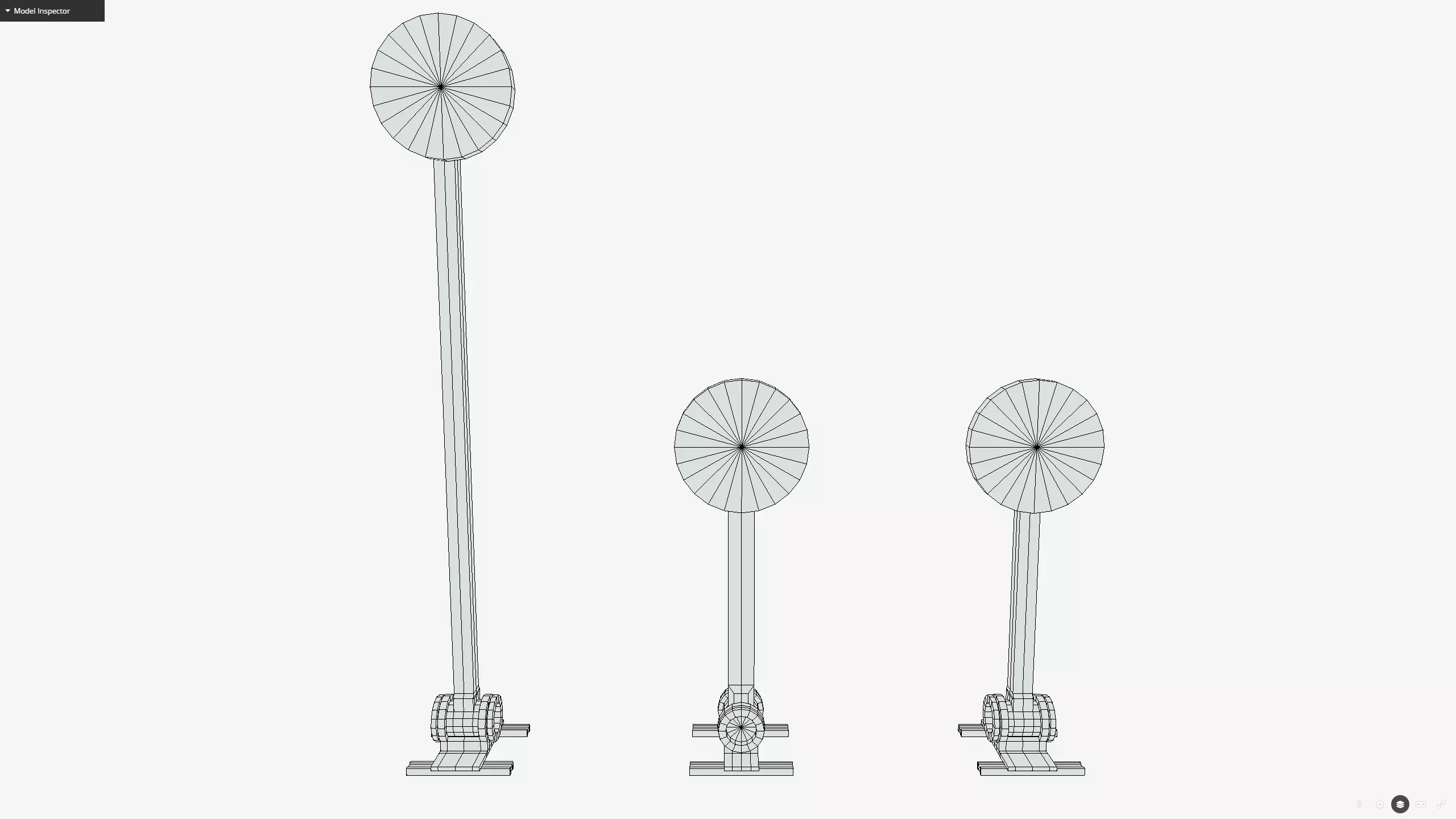 Shooting target Low-poly 3D model_10