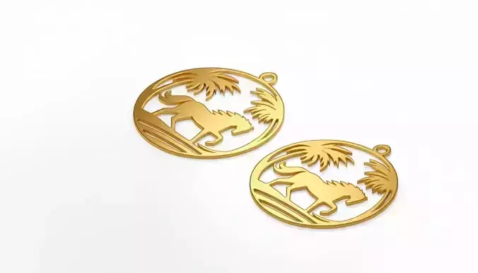 Horse Tropical Beach Pendant Jewelry Art