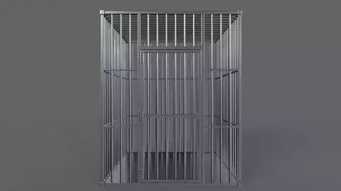 PBR Big Cage 1 Low-poly 3D model