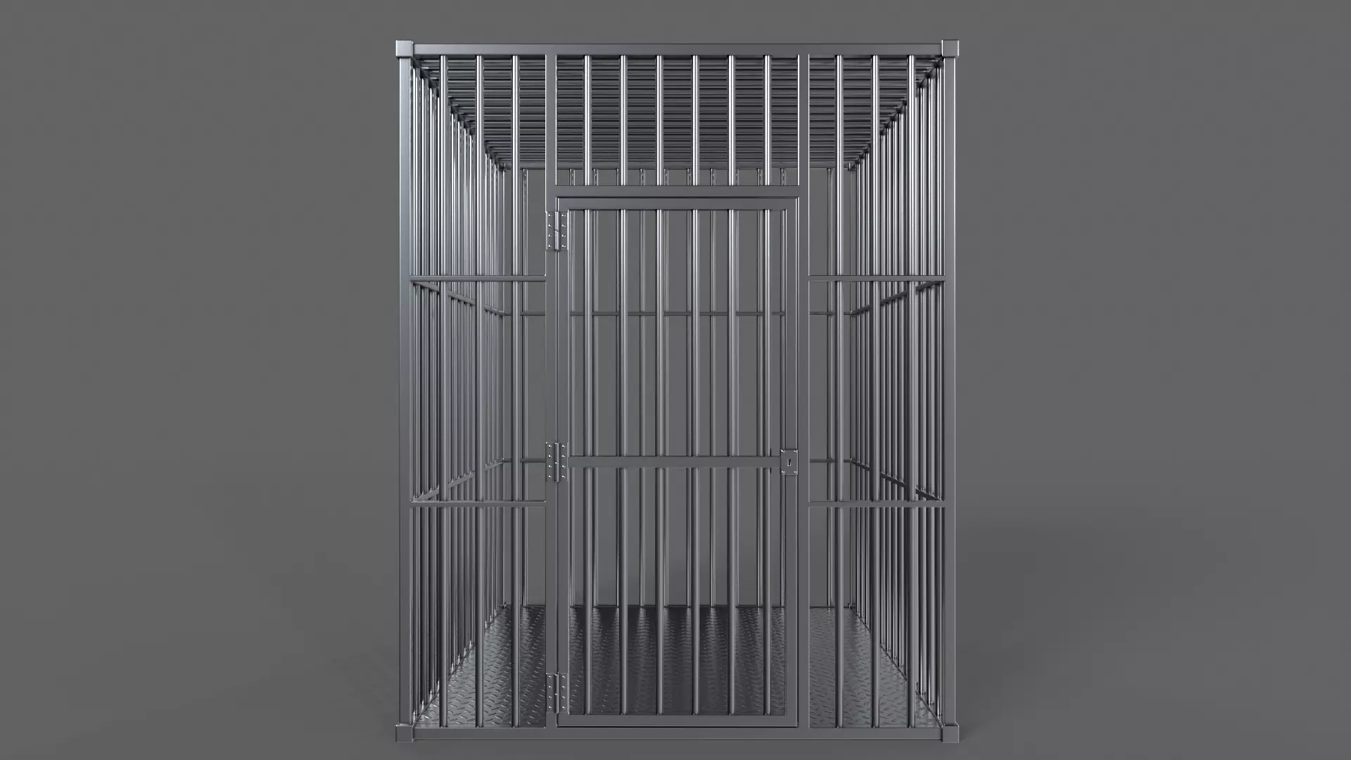 PBR Big Cage 1 Low-poly 3D model_0