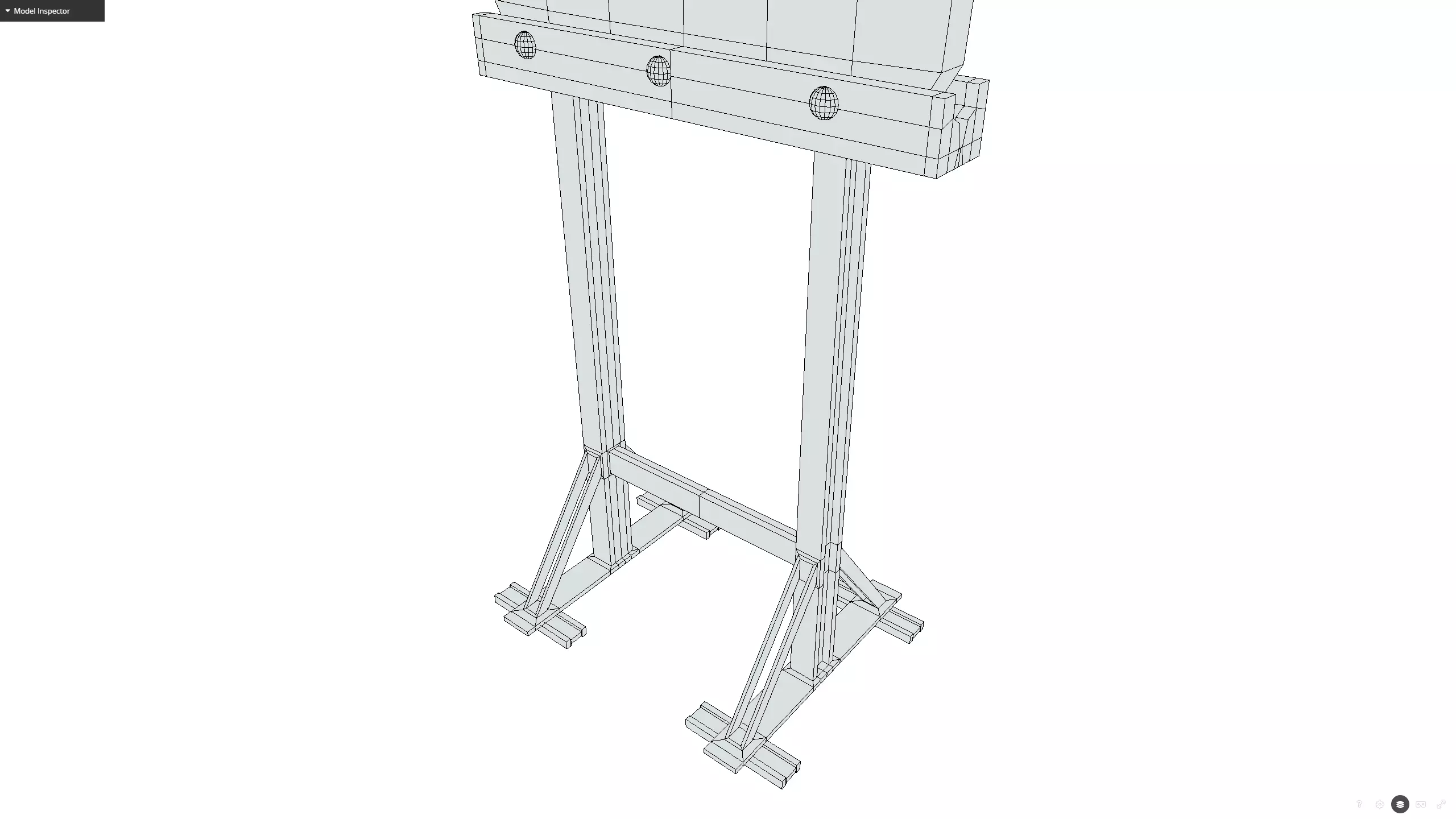Shooting target Low-poly 3D model_15