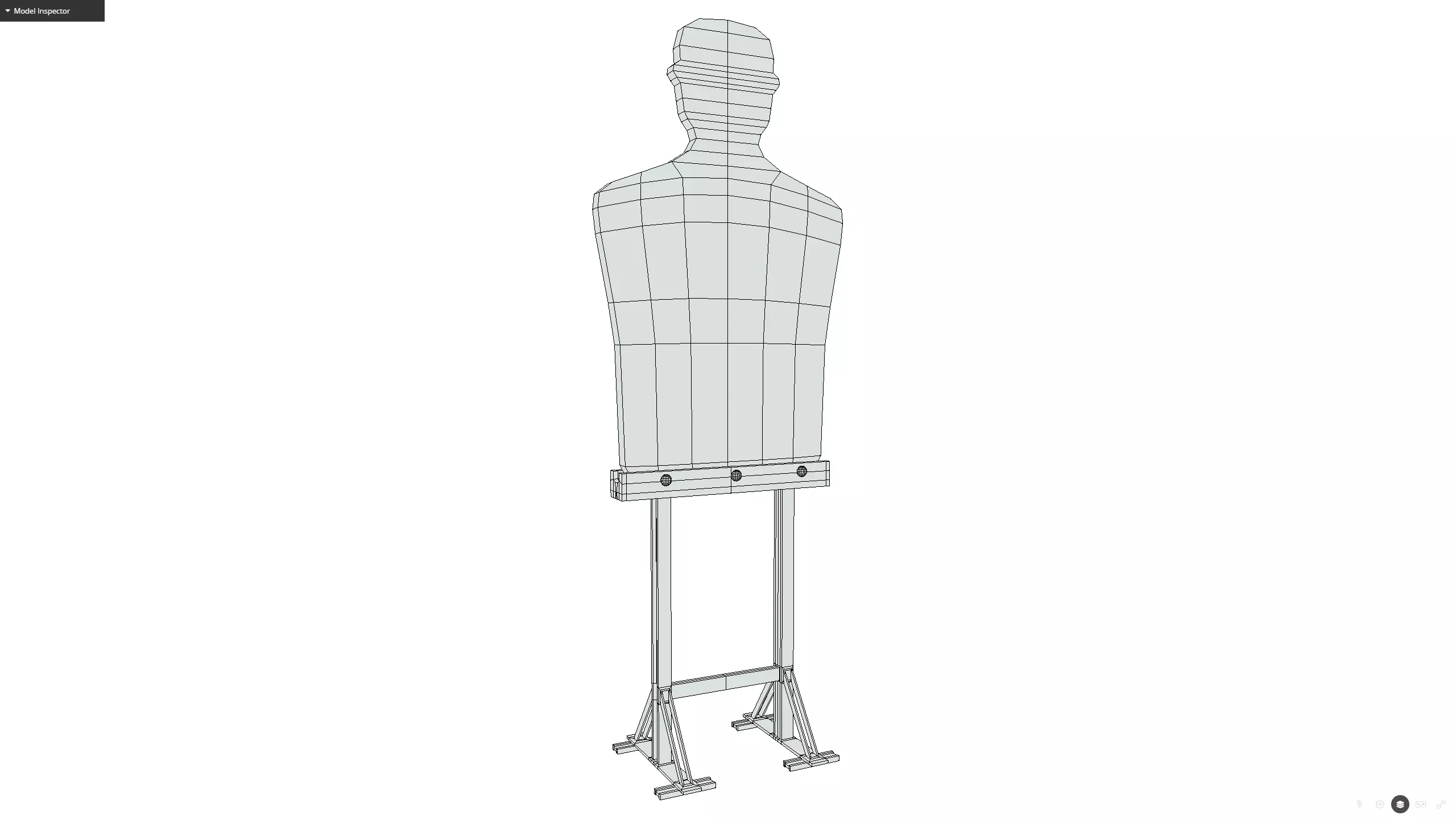 Shooting target Low-poly 3D model_14