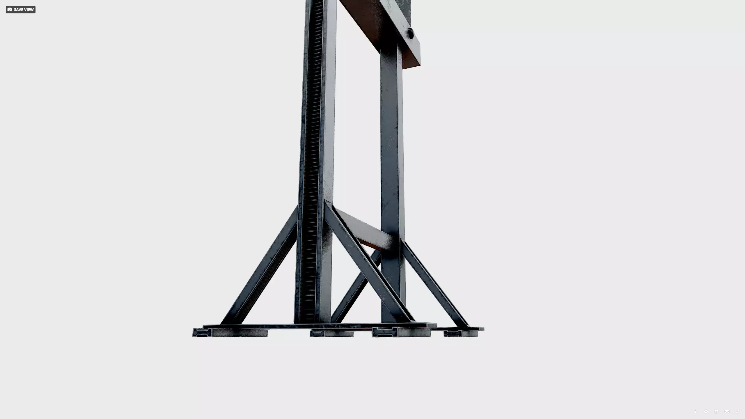 Shooting target Low-poly 3D model_12