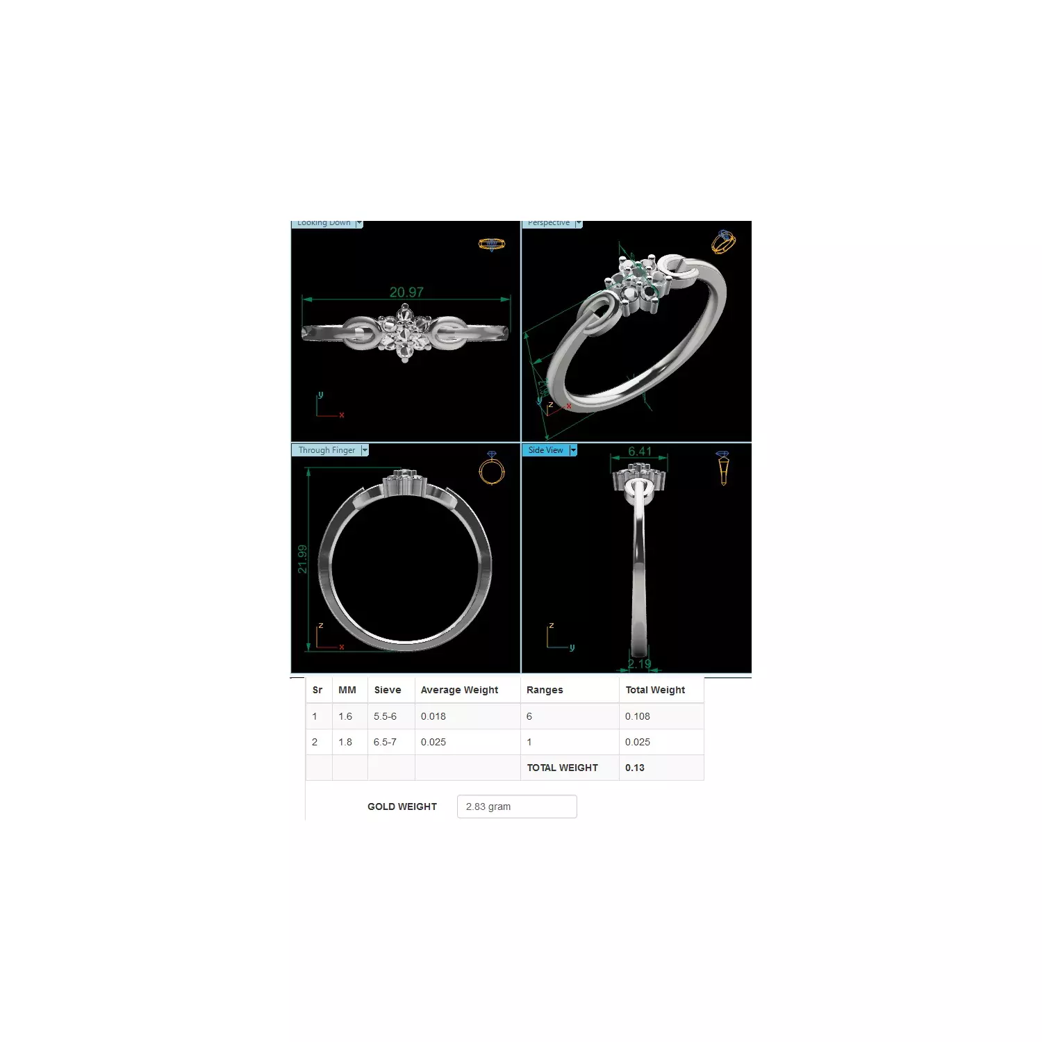  Women Ring Render 3dm STL MTL SLC JCD OBJ FBX Details 3D print model_20