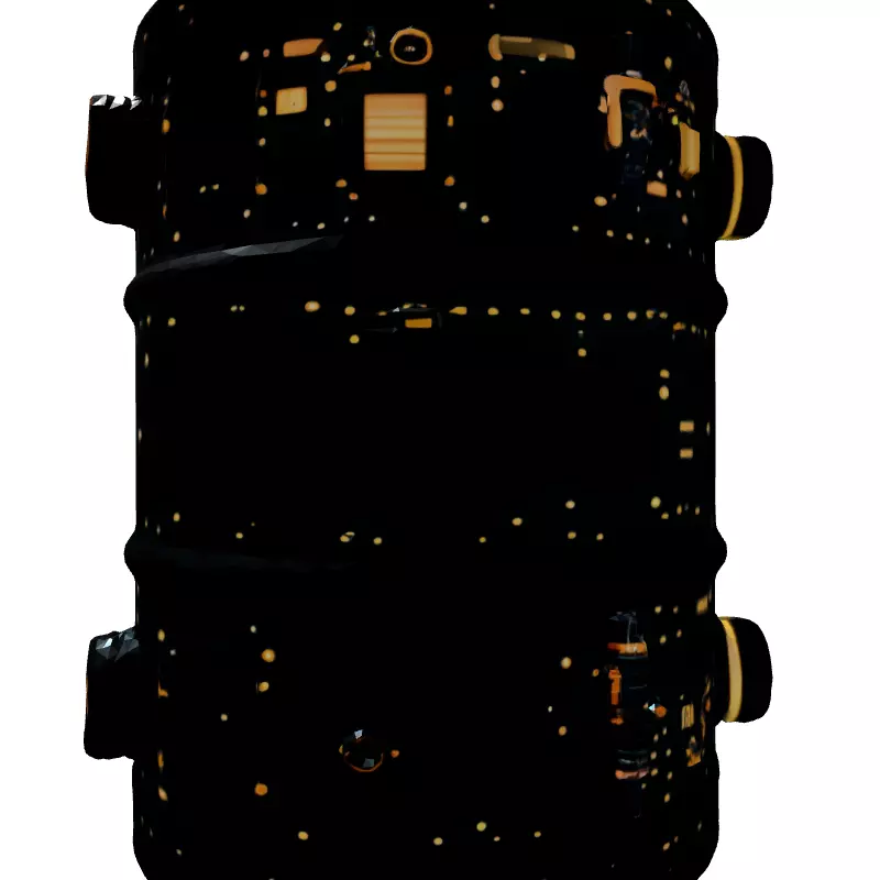 SciFi Futuristic Power Cylinder Low-poly 3D model_7