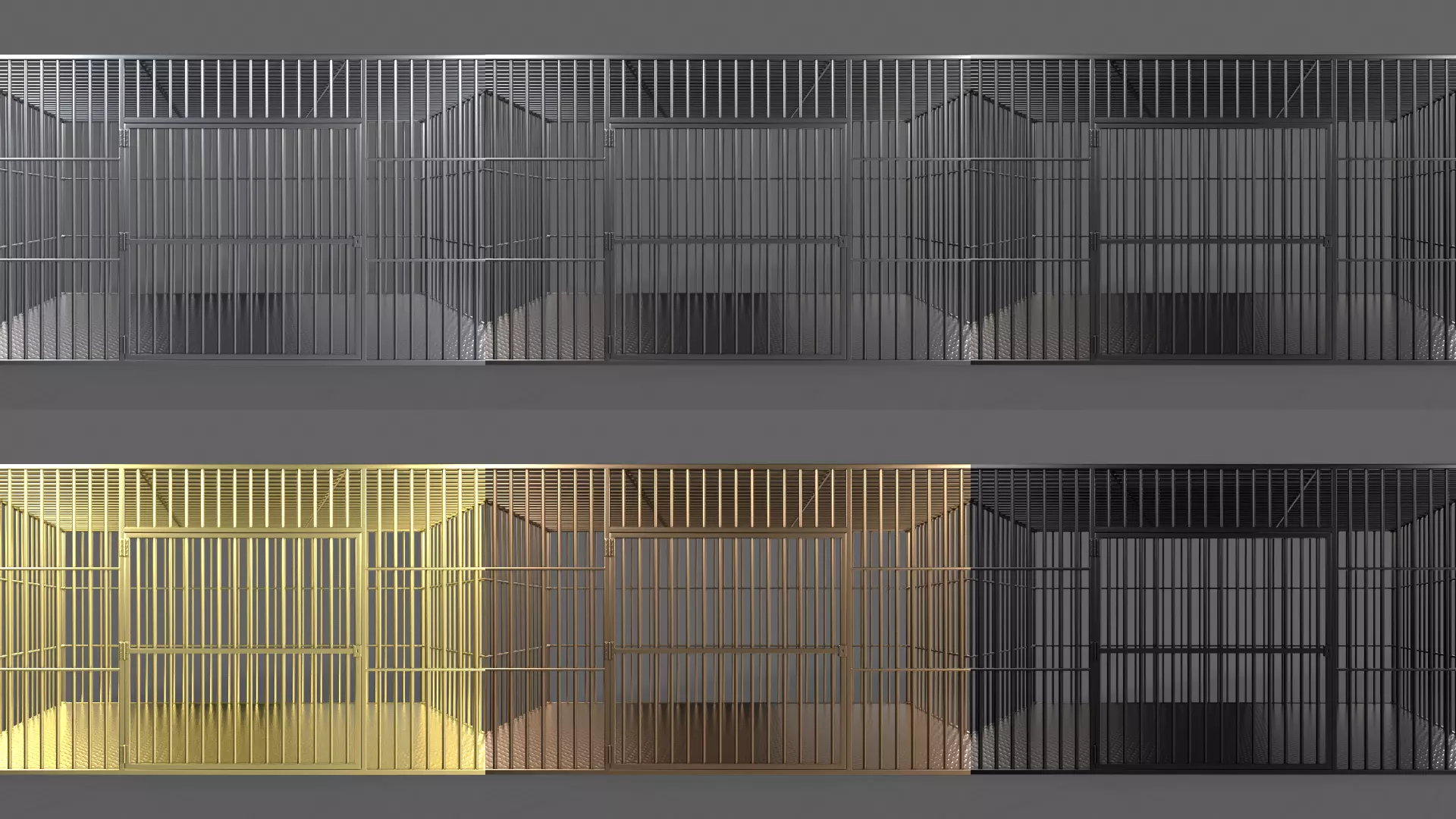 PBR Big Cage 3 Low-poly 3D model_2