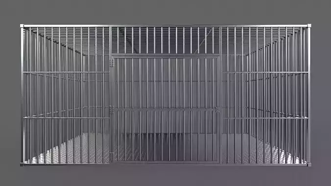 PBR Big Cage 3 Low-poly 3D model