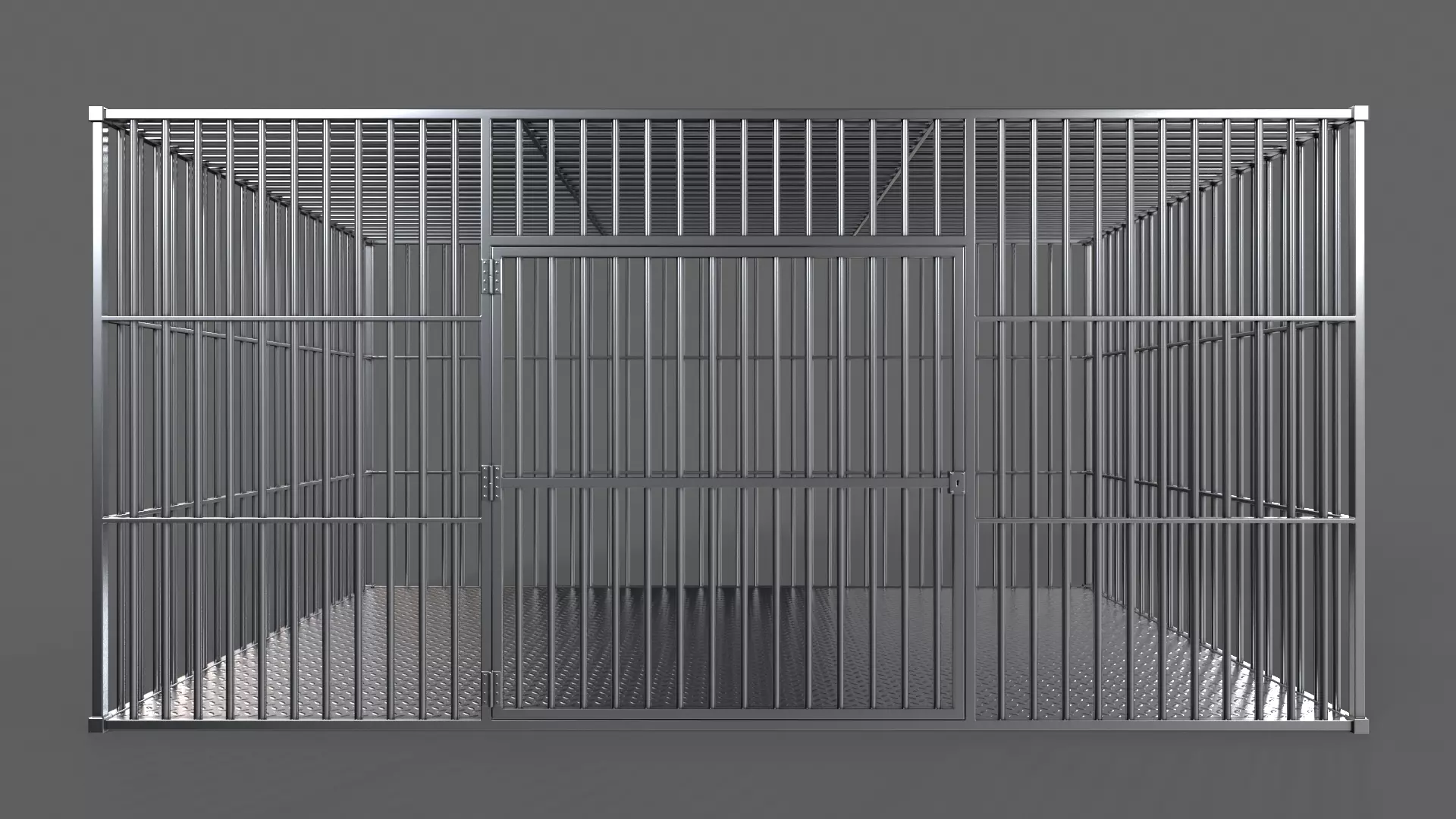 PBR Big Cage 3 Low-poly 3D model_0