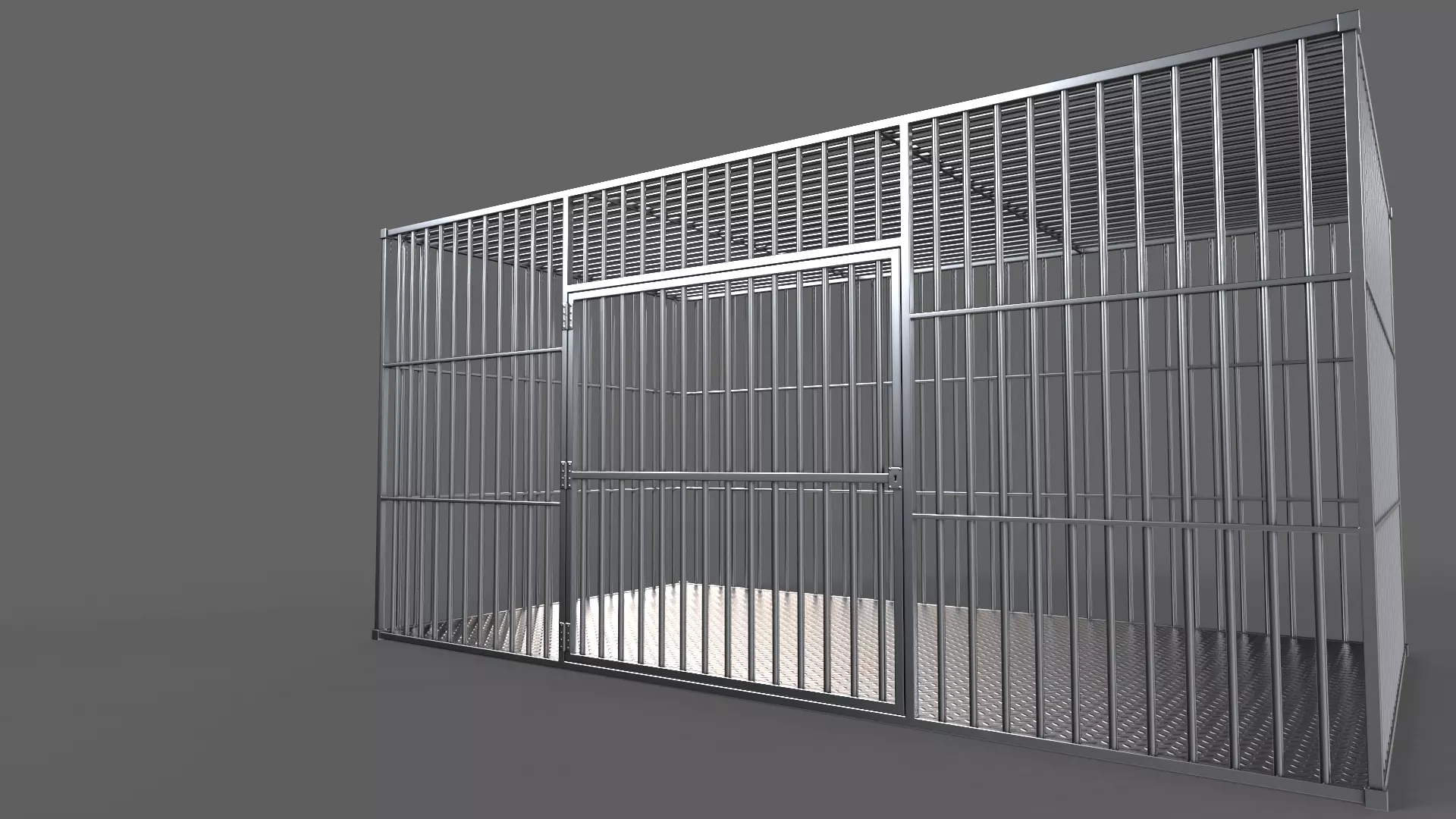PBR Big Cage 3 Low-poly 3D model_6