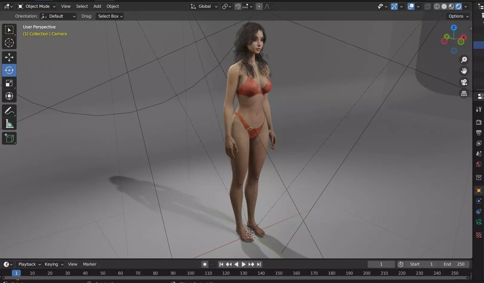 High-Realism 3D Female Character Model 3D model_9