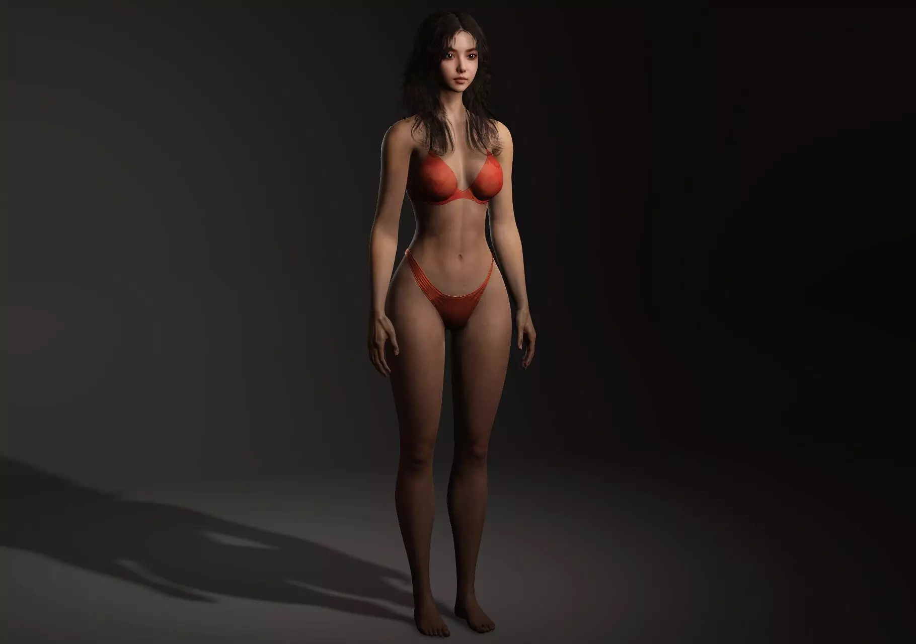 High-Realism 3D Female Character Model 3D model_4
