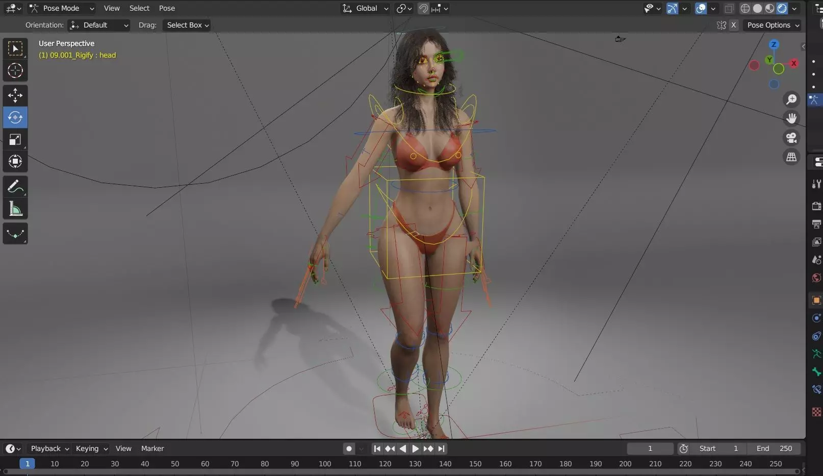 High-Realism 3D Female Character Model 3D model_10