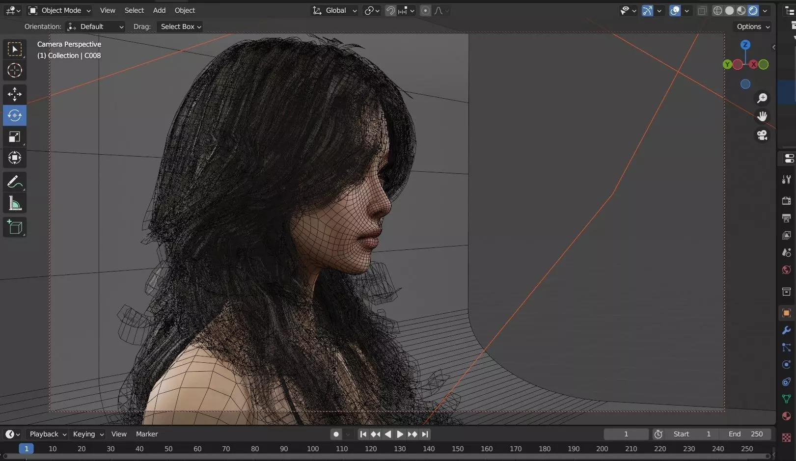High-Realism 3D Female Character Model 3D model_7