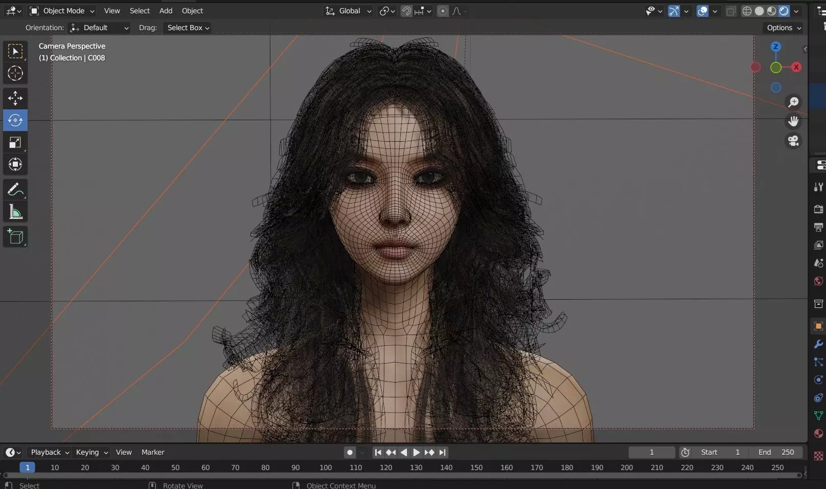High-Realism 3D Female Character Model 3D model_6