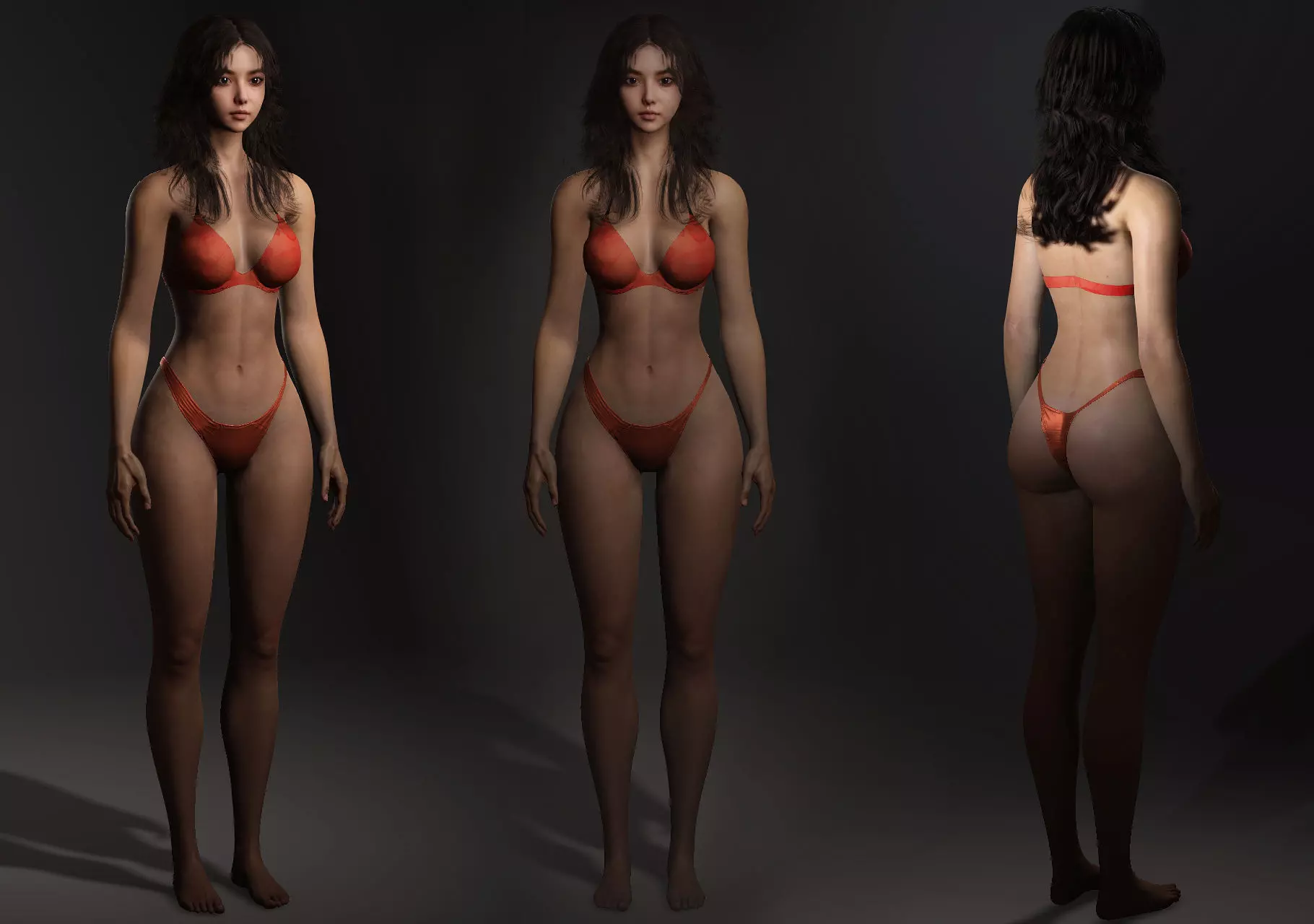 High-Realism 3D Female Character Model 3D model_2