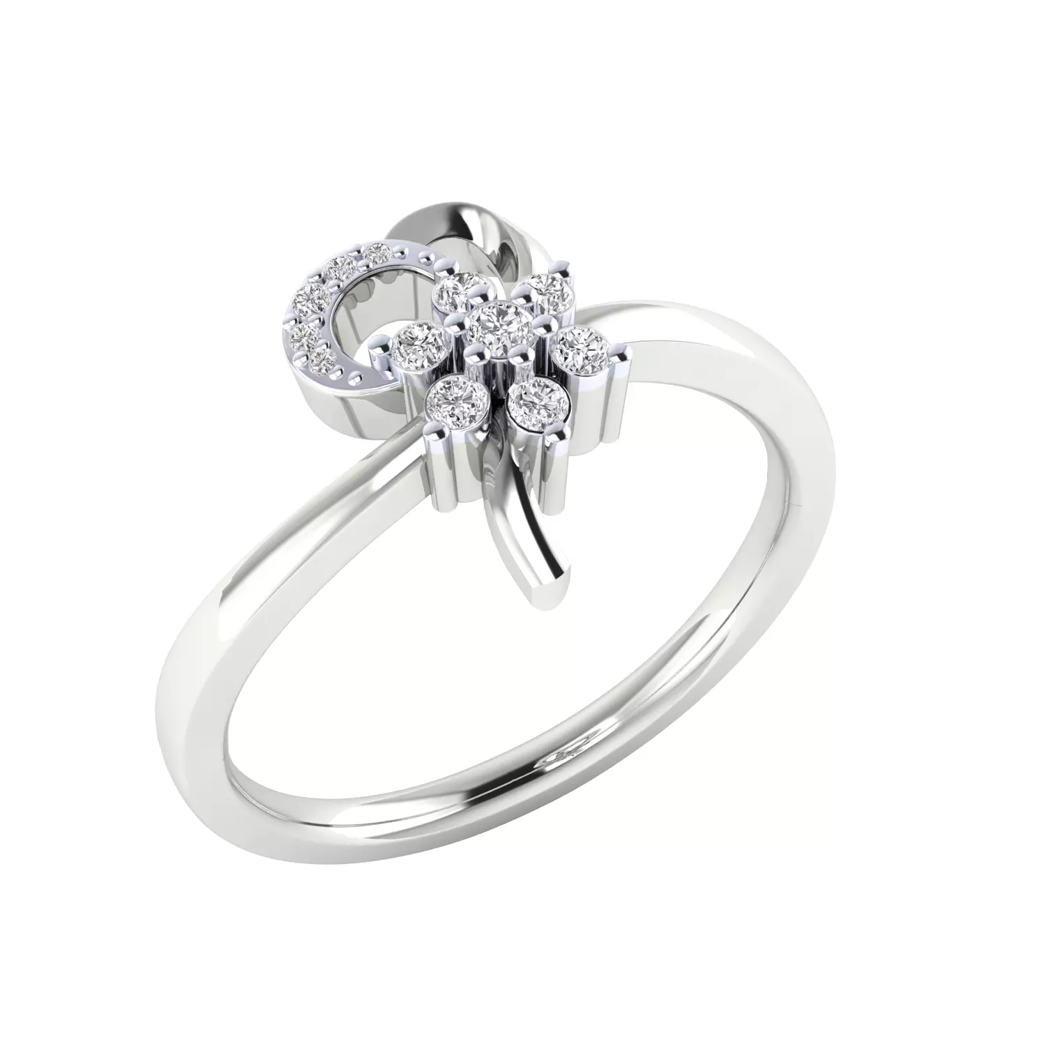 Women Ring Render 3dm STL MTL SLC JCD OBJ FBX Details 3D print model_4