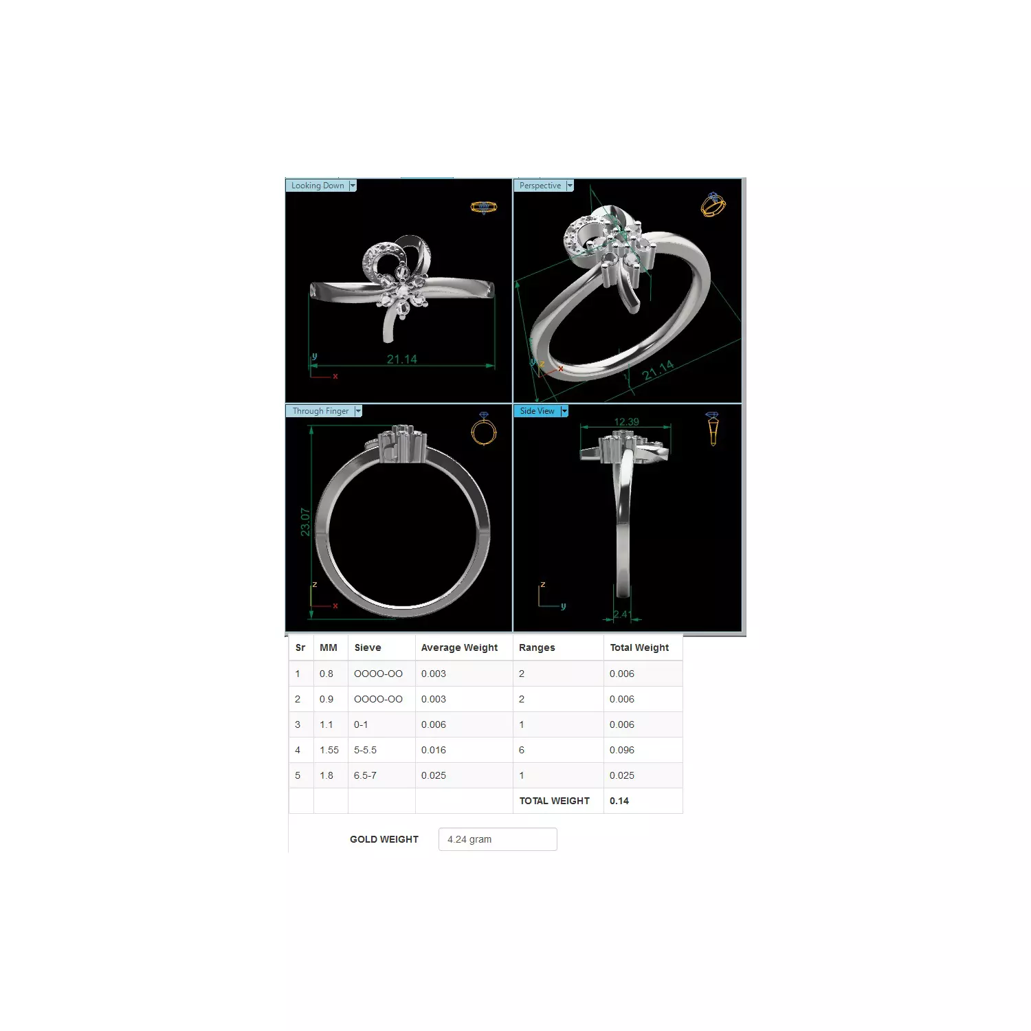 Women Ring Render 3dm STL MTL SLC JCD OBJ FBX Details 3D print model_19