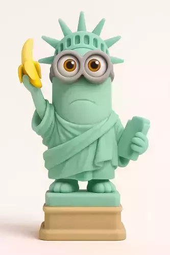 Minion statue of liberty