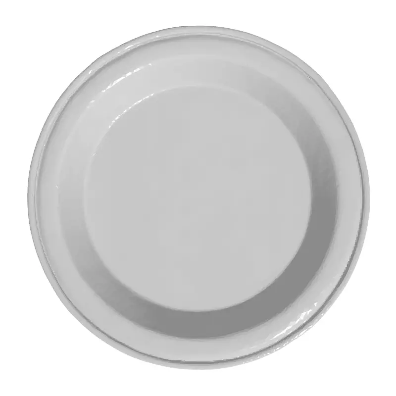 Realistic White Disposable Plate Model Low-poly 3D model_8