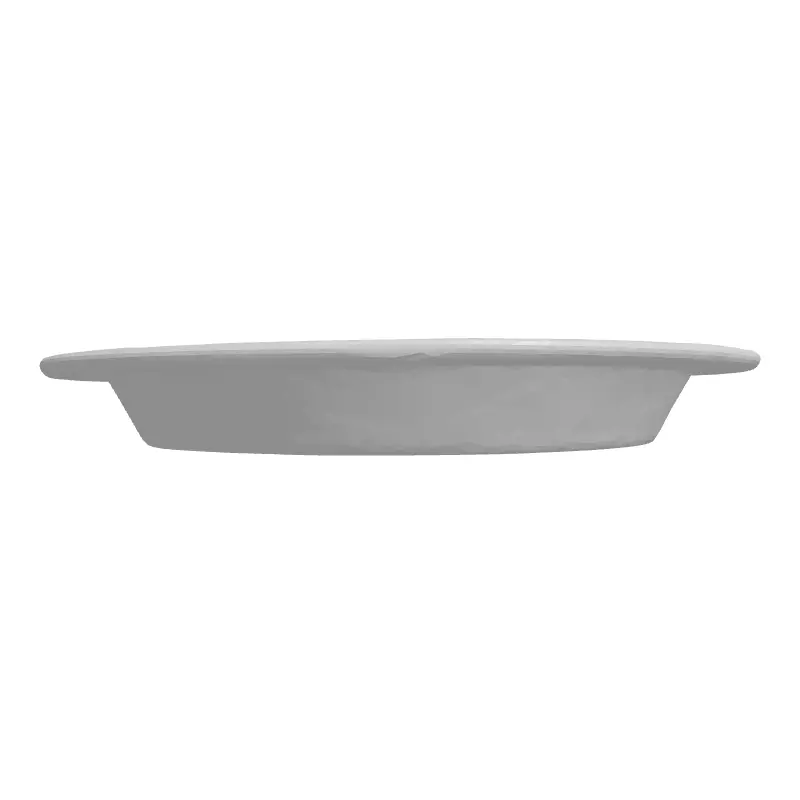 Realistic White Disposable Plate Model Low-poly 3D model_4