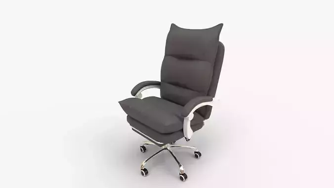 BOWTHY Office Chair with Foot Rest 3D model 7