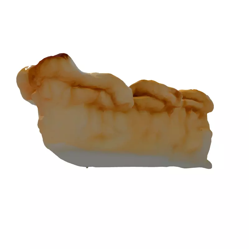 Realistic Apple Pie Slice 3D Model Low-poly 3D model_7