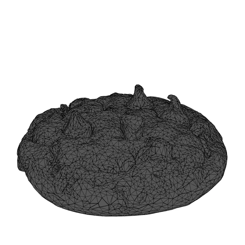 Realistic Chocolate Chip Cookie 3D Model Low-poly 3D model_9