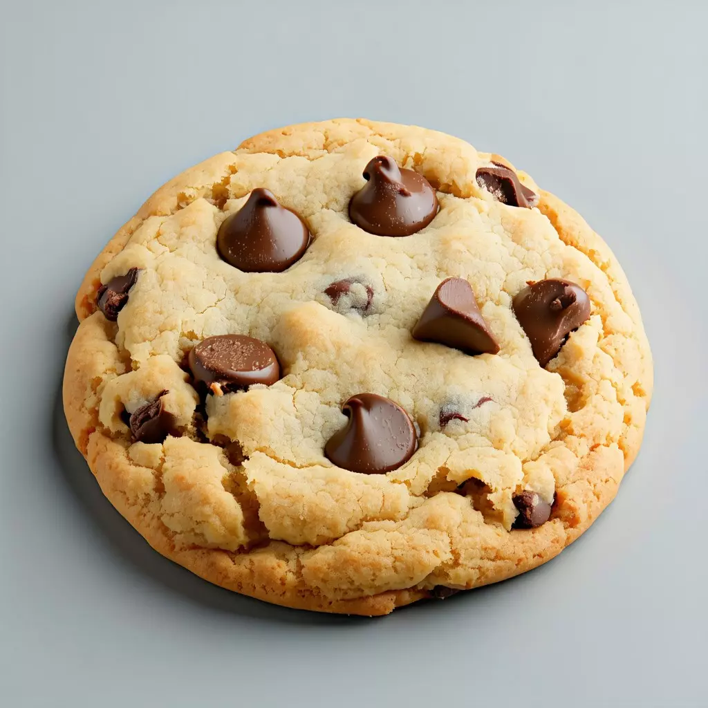 Realistic Chocolate Chip Cookie 3D Model Low-poly 3D model_0