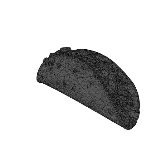 Realistic 3D Taco Model Low-poly 3D model 2