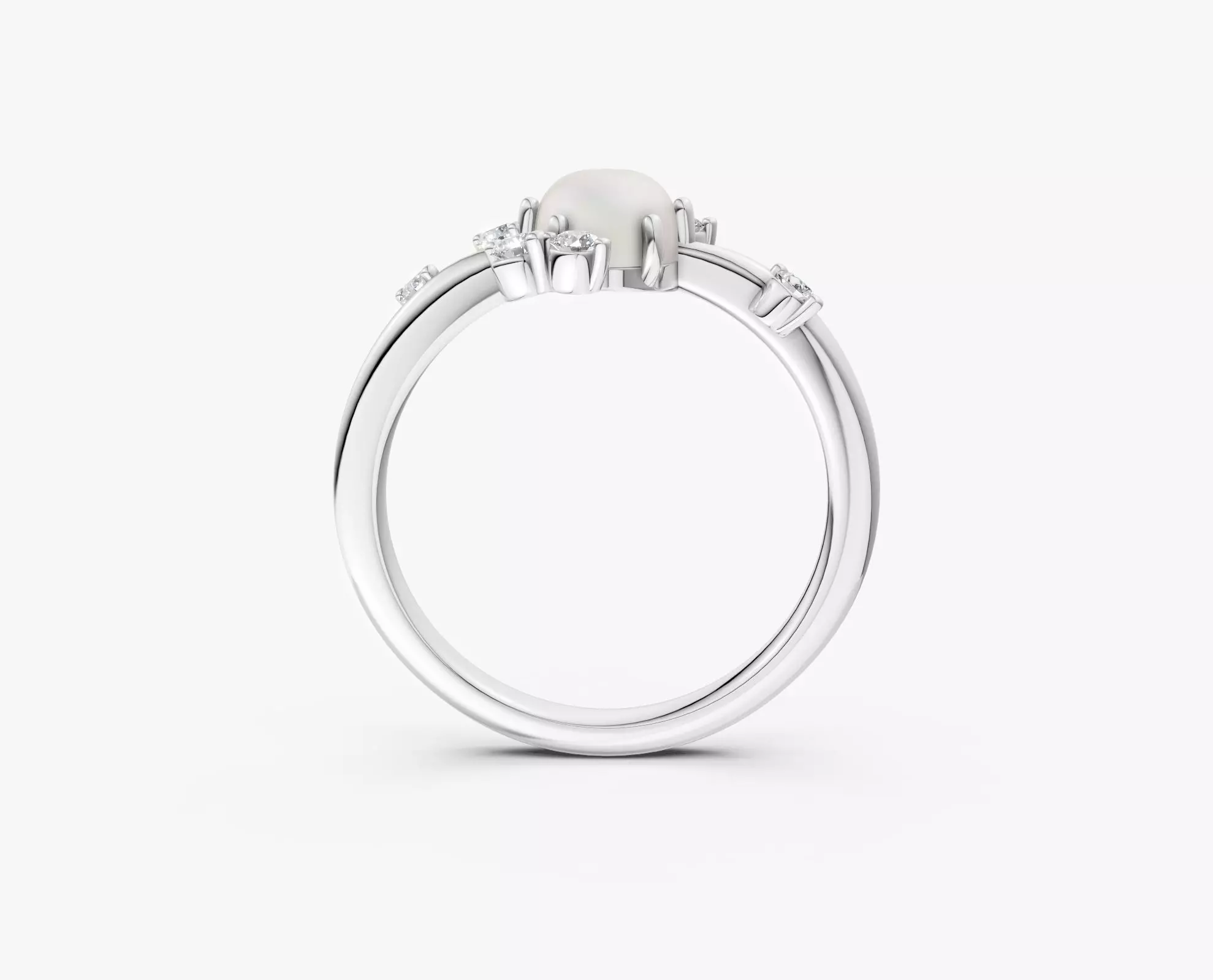 moonstone ring-zdr0161 3D print model_3