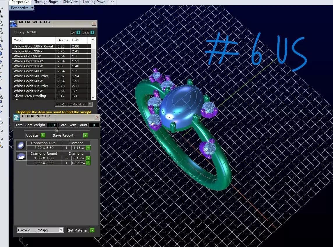 moonstone ring-zdr0161 3D print model_9