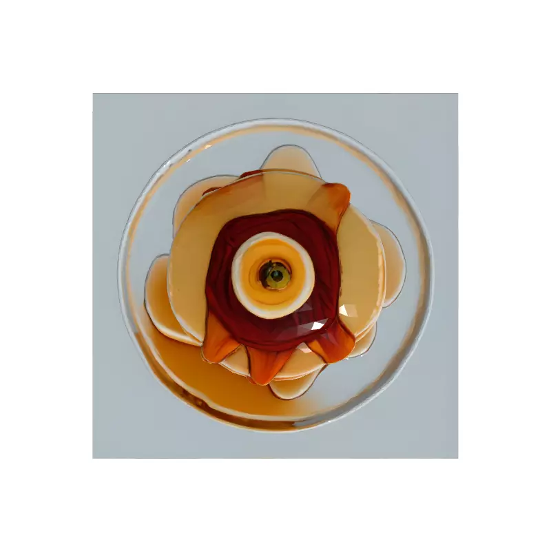 Realistic Stack of Pancakes with Syrup Low-poly 3D model_8