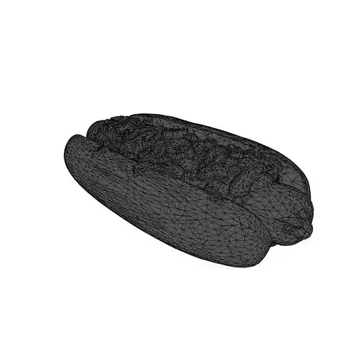 Realistic Chili Cheese Hot Dog 3D Model Low-poly 3D model 2