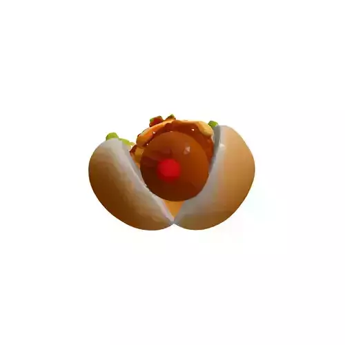 Realistic Chili Cheese Hot Dog 3D Model Low-poly 3D model 5