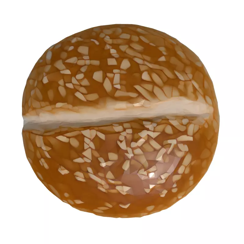 Realistic Cheeseburger 3D Model Low-poly 3D model_8