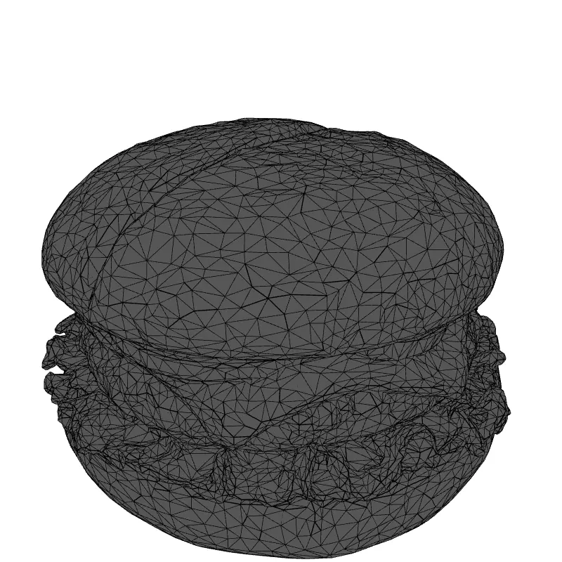 Realistic Cheeseburger 3D Model Low-poly 3D model_1