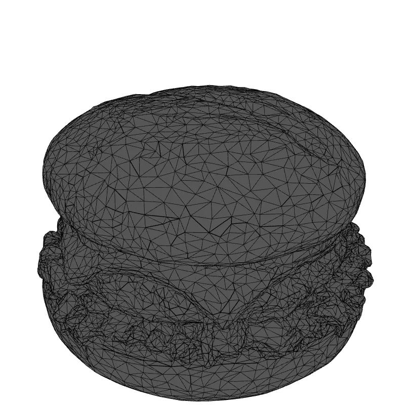 Realistic Cheeseburger 3D Model Low-poly 3D model_9