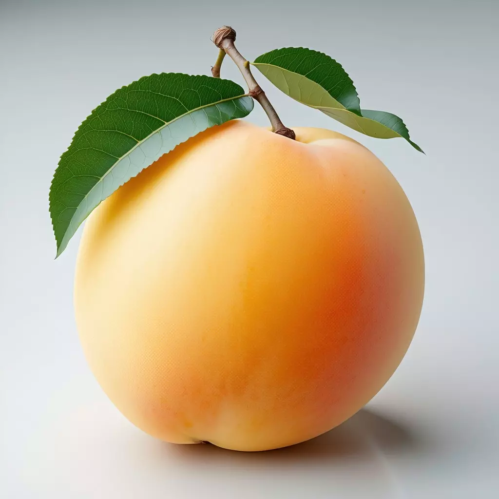 Realistic Ripe Peach 3D Model Low-poly 3D model_0