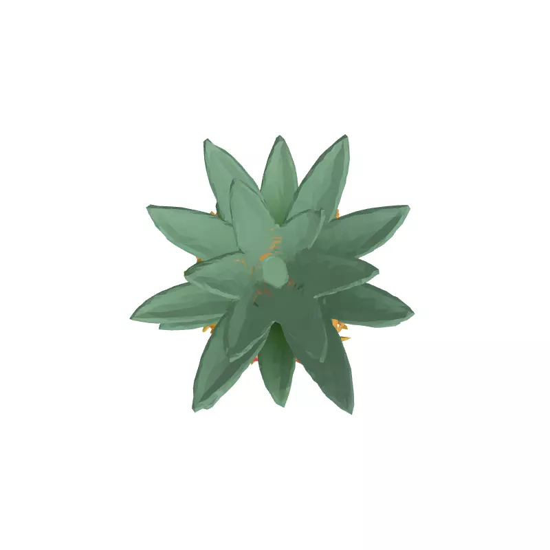 Cute Cartoon Pineapple 3D Model Low-poly 3D model_8