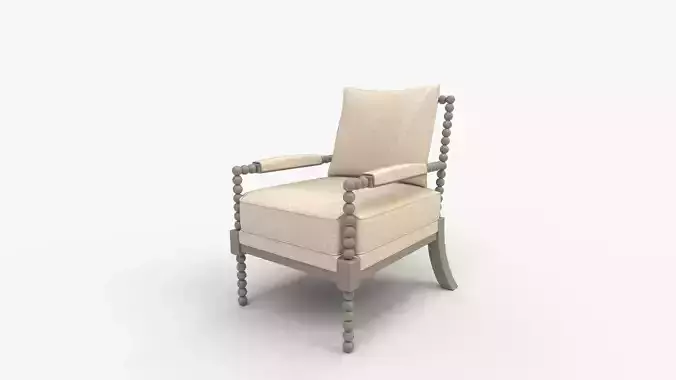 Chelle Armchair 3D model 7