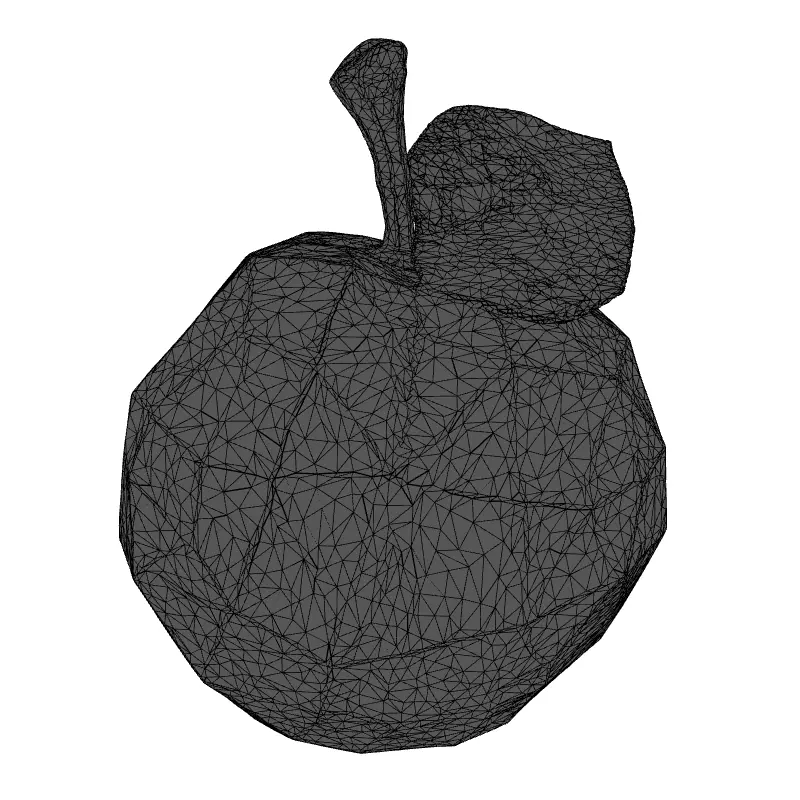 LowPoly Plum Stylized 3D Model Low-poly 3D model_1