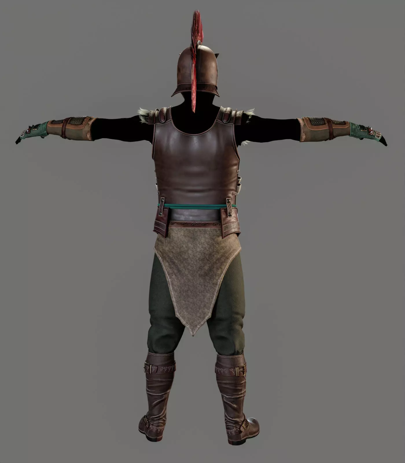 Armor Set Low-poly 3d Model Low-poly 3D model_5