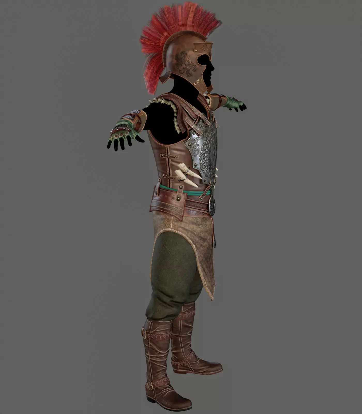 Armor Set Low-poly 3d Model Low-poly 3D model_4