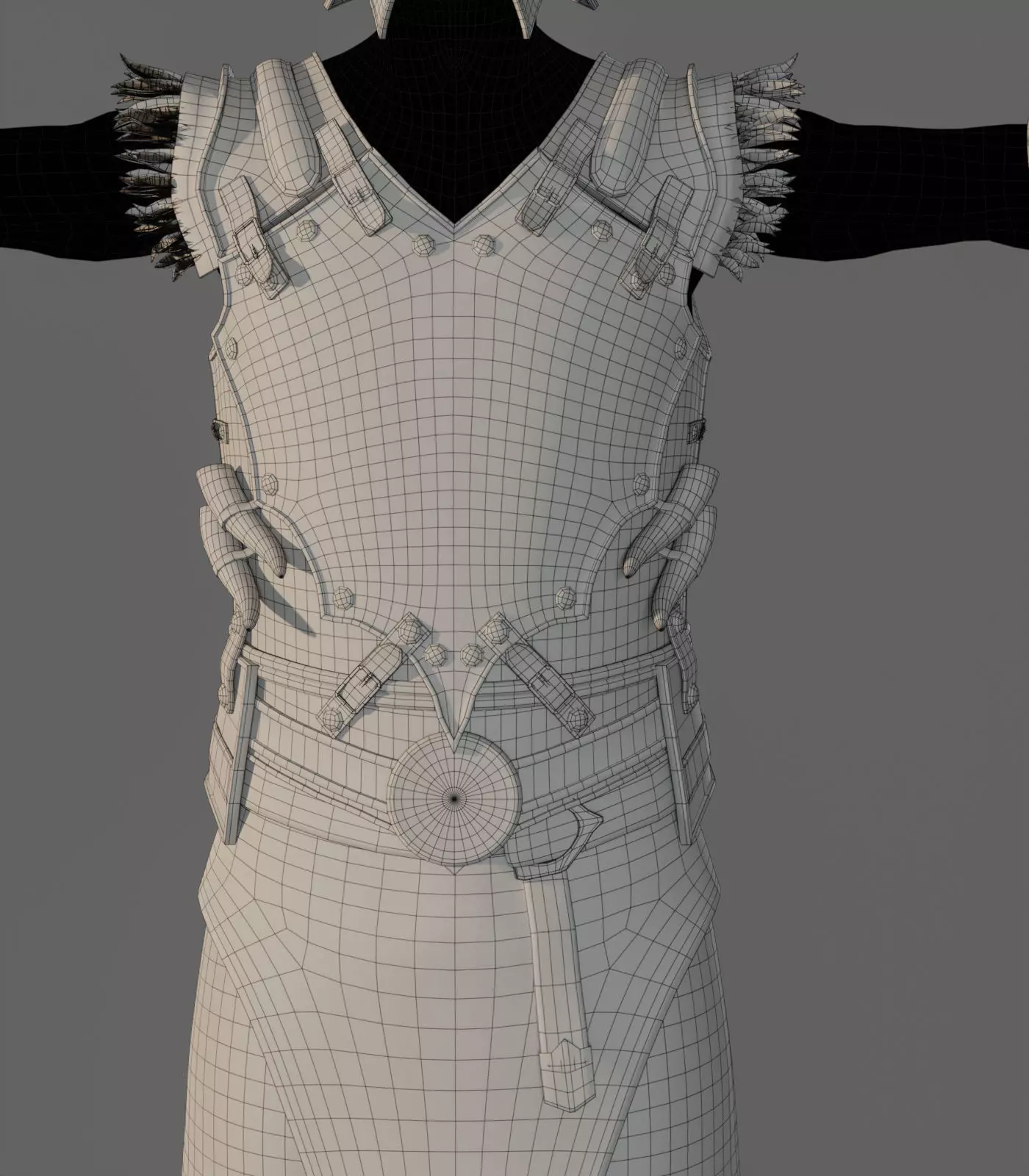 Armor Set Low-poly 3d Model Low-poly 3D model_14