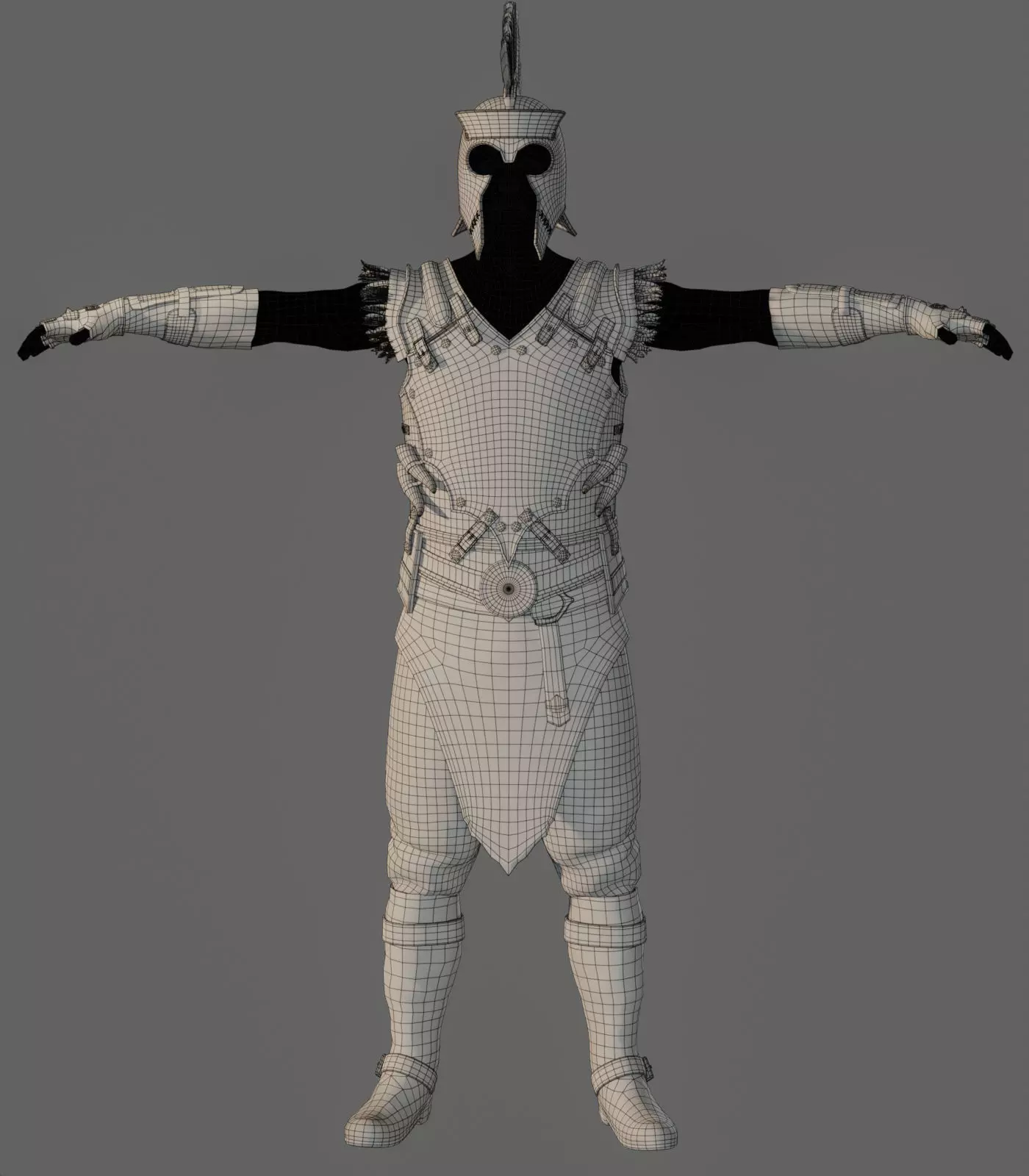 Armor Set Low-poly 3d Model Low-poly 3D model_15