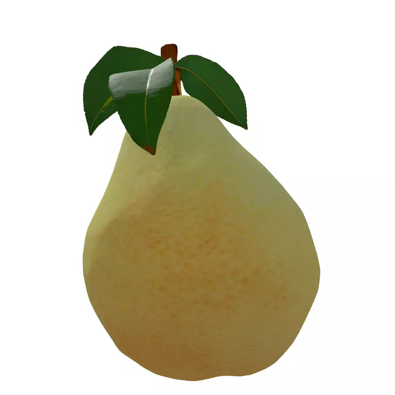 LowPoly Pear 3D Model Low-poly 3D model_7