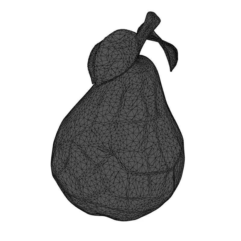 LowPoly Pear 3D Model Low-poly 3D model_1