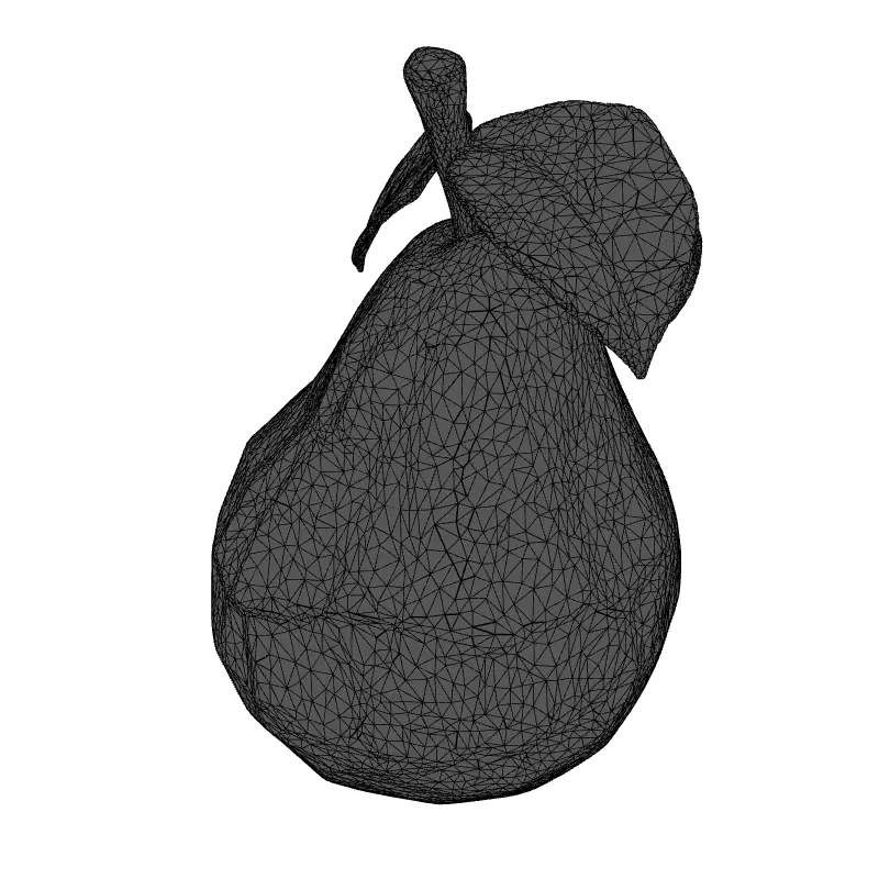 LowPoly Pear 3D Model Low-poly 3D model_9